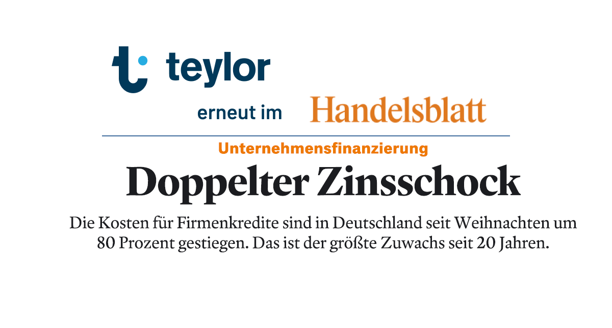 Teylor erneut im Handelsblatt