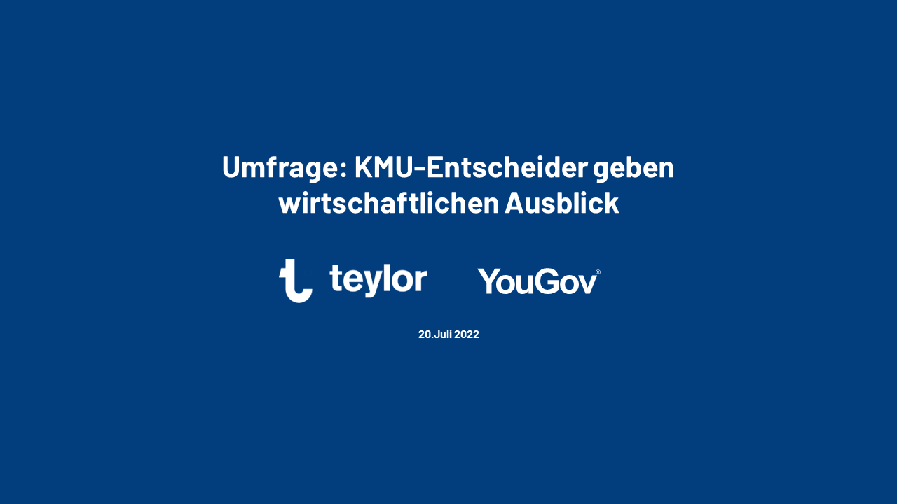 Umfrage von Teylor und YouGov: So pessimistisch blicken Deutschlands Unternehmer in die Zukunft